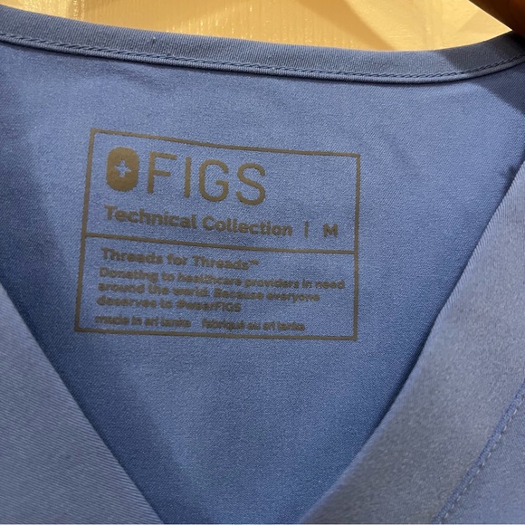 Figs Scrub Set Men's Ceil Blue Medium Leon Three Pocket Top Axim Cargo - Picture 4 of 11